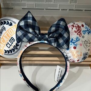 Disney Vacation Club Pillow with Gold and Blue Accents